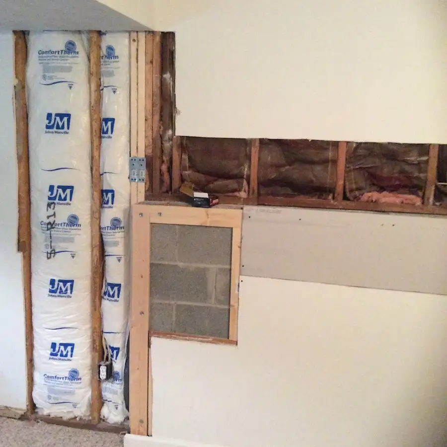 Wall insulation replacement during Contents Cleaning & Restoration in Henderson